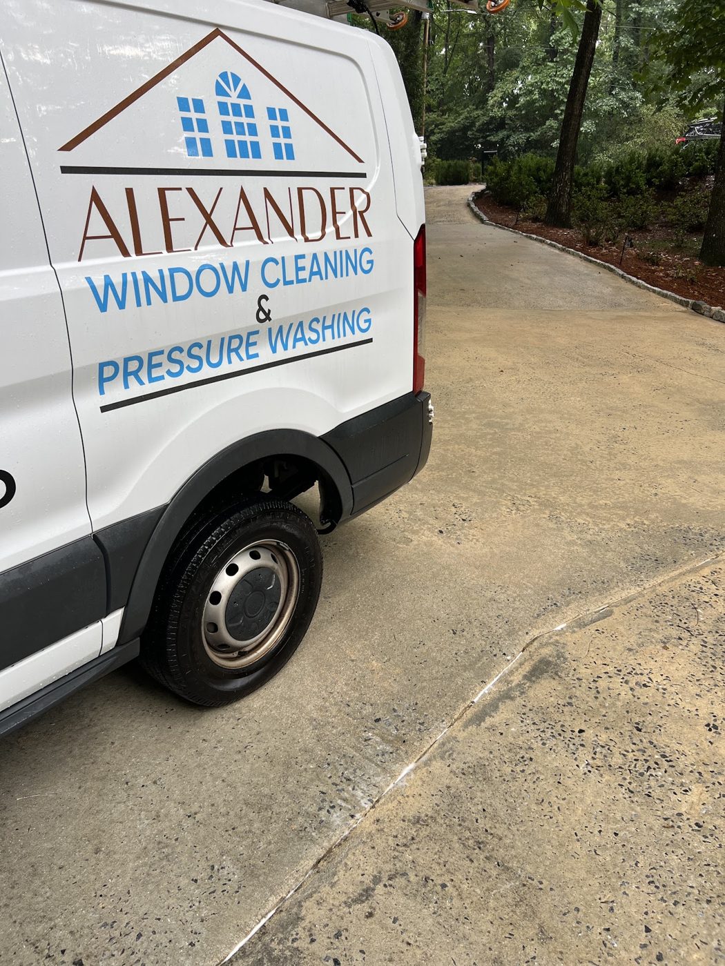 The Alexander Window Cleaning van